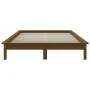 Bettgestell aus massivem Kiefernholz, honigbraun, 140 x 190 cm von vidaXL, Betten und Lattenroste - Ref: Foro24-820589, Preis...