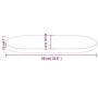 Oval solid pine wood table top 60x30x2.5 cm by vidaXL, Table tops - Ref: Foro24-824340, Price: 21,89 €, Discount: %