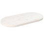Ovale Tischplatte aus massivem weißem Kiefernholz, 70 x 35 x 2,5 cm von vidaXL, Tischplatten - Ref: Foro24-824346, Preis: 33,...