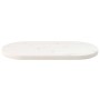 Ovale Tischplatte aus massivem weißem Kiefernholz, 70 x 35 x 2,5 cm von vidaXL, Tischplatten - Ref: Foro24-824346, Preis: 33,...