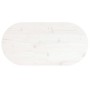 Ovale Tischplatte aus massivem weißem Kiefernholz, 70 x 35 x 2,5 cm von vidaXL, Tischplatten - Ref: Foro24-824346, Preis: 33,...