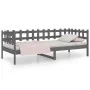 Sofá cama madera maciza de pino gris 90x200 cm de vidaXL, Camas y somieres - Ref: Foro24-820758, Precio: 94,15 €, Descuento: %