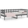 Sofá cama madera maciza de pino gris 90x200 cm de vidaXL, Camas y somieres - Ref: Foro24-820758, Precio: 95,20 €, Descuento: %
