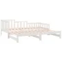 Removable sofa bed solid white pine wood 2x(90x200) cm by vidaXL, Beds and slatted bases - Ref: Foro24-820742, Price: 161,33 ...