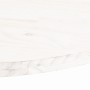 Ovale Tischplatte aus massivem weißem Kiefernholz 80x40x2,5 cm von vidaXL, Tischplatten - Ref: Foro24-824351, Preis: 39,41 €,...