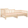 Sofá cama extraíble madera maciza de pino 2x(90x200) cm de vidaXL, Camas y somieres - Ref: Foro24-820741, Precio: 154,59 €, D...