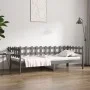 Gray solid pine wood sofa bed 80x200 cm by vidaXL, Beds and slatted bases - Ref: Foro24-820753, Price: 78,21 €, Discount: %