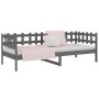 Graues Schlafsofa aus massivem Kiefernholz, 80 x 200 cm von vidaXL, Betten und Lattenroste - Ref: Foro24-820753, Preis: 87,79...
