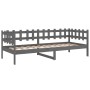 Graues Schlafsofa aus massivem Kiefernholz, 80 x 200 cm von vidaXL, Betten und Lattenroste - Ref: Foro24-820753, Preis: 87,79...