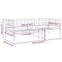 Sofá cama madera maciza de pino gris 80x200 cm de vidaXL, Camas y somieres - Ref: Foro24-820753, Precio: 87,79 €, Descuento: %