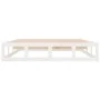 Small double bed frame solid wood white 120x190 cm by vidaXL, Beds and slatted bases - Ref: Foro24-820832, Price: 100,90 €, D...