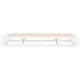 Small double bed frame solid wood white 120x190 cm by vidaXL, Beds and slatted bases - Ref: Foro24-820832, Price: 100,90 €, D...