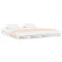 Massives weißes Kiefernholz-Palettenbett 120x200 cm von vidaXL, Betten und Lattenroste - Ref: Foro24-821388, Preis: 122,54 €,...