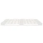 Massives weißes Kiefernholz-Palettenbett 120x200 cm von vidaXL, Betten und Lattenroste - Ref: Foro24-821388, Preis: 122,54 €,...
