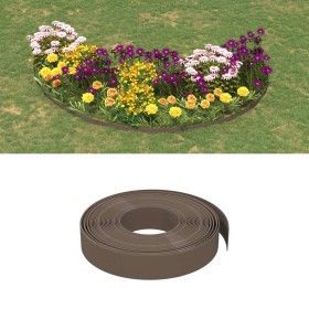 Garden edging 5 pcs brown polyethylene 10 m 10 cm by vidaXL, Garden edging and edging - Ref: Foro24-3155439, Price: 73,62 €, ...