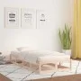 Estructura de cama de madera maciza 90x200 cm de vidaXL, Camas y somieres - Ref: Foro24-820781, Precio: 86,48 €, Descuento: %