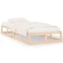 Estructura de cama de madera maciza 90x200 cm de vidaXL, Camas y somieres - Ref: Foro24-820781, Precio: 86,48 €, Descuento: %