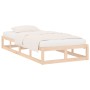 Estructura de cama de madera maciza 90x200 cm de vidaXL, Camas y somieres - Ref: Foro24-820781, Precio: 87,47 €, Descuento: %