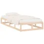 Estructura de cama de madera maciza 90x200 cm de vidaXL, Camas y somieres - Ref: Foro24-820781, Precio: 86,48 €, Descuento: %
