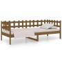 Sofá cama de madera maciza de pino marrón miel 80x200 cm de vidaXL, Camas y somieres - Ref: Foro24-820754, Precio: 83,11 €, D...