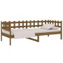 Sofá cama de madera maciza de pino marrón miel 80x200 cm de vidaXL, Camas y somieres - Ref: Foro24-820754, Precio: 83,11 €, D...