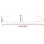 Ovale Tischplatte aus massivem Kiefernholz 80x40x2,5 cm von vidaXL, Tischplatten - Ref: Foro24-824350, Preis: 37,23 €, Rabatt: %