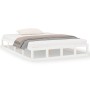 White solid wood bed frame 120x200 cm by vidaXL, Beds and slatted bases - Ref: Foro24-820792, Price: 132,42 €, Discount: %