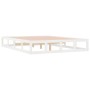 White solid wood bed frame 120x200 cm by vidaXL, Beds and slatted bases - Ref: Foro24-820792, Price: 132,42 €, Discount: %