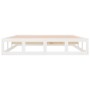 Weißer Massivholzbettrahmen 120x200 cm von vidaXL, Betten und Lattenroste - Ref: Foro24-820792, Preis: 132,42 €, Rabatt: %