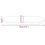 Ovale Tischplatte aus massivem Kiefernholz 70x35x2,5 cm von vidaXL, Tischplatten - Ref: Foro24-824345, Preis: 30,10 €, Rabatt: %