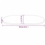 Ovale Tischplatte aus massivem Kiefernholz 90x45x2,5 cm von vidaXL, Tischplatten - Ref: Foro24-824355, Preis: 46,69 €, Rabatt: %