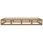 Honigbrauner Massivholzbettrahmen 150x200 cm von vidaXL, Betten und Lattenroste - Ref: Foro24-820804, Preis: 118,89 €, Rabatt: %