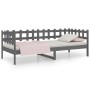 Sofá cama madera maciza de pino gris 90x190 cm de vidaXL, Camas y somieres - Ref: Foro24-820763, Precio: 88,81 €, Descuento: %