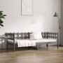 Sofá cama madera maciza de pino gris 90x190 cm de vidaXL, Camas y somieres - Ref: Foro24-820763, Precio: 88,81 €, Descuento: %
