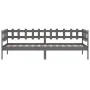 Gray solid pine wood sofa bed 90x190 cm by vidaXL, Beds and slatted bases - Ref: Foro24-820763, Price: 88,21 €, Discount: %