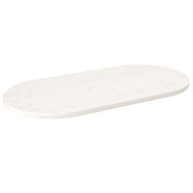 Tablero de mesa ovalado madera maciza pino blanco 100x50x2,5 cm de vidaXL, Tableros para mesas - Ref: Foro24-824361, Precio: ...