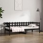 Schlafsofa aus massivem schwarzem Kiefernholz, 90 x 200 cm von vidaXL, Betten und Lattenroste - Ref: Foro24-820760, Preis: 10...