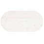 Ovaler Massivholz-Kieferntisch in Weiß 100x50x2,5 cm von vidaXL, Tischplatten - Ref: Foro24-824361, Preis: 72,08 €, Rabatt: %