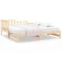 Removable sofa bed solid pine wood 2x(80x200) cm by vidaXL, Beds and slatted bases - Ref: Foro24-820736, Price: 135,36 €, Dis...