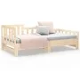 Removable sofa bed solid pine wood 2x(80x200) cm by vidaXL, Beds and slatted bases - Ref: Foro24-820736, Price: 135,36 €, Dis...