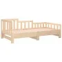 Removable sofa bed solid pine wood 2x(80x200) cm by vidaXL, Beds and slatted bases - Ref: Foro24-820736, Price: 135,36 €, Dis...