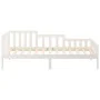 Solid white pine wood sofa bed 90x190 cm by vidaXL, Beds and slatted bases - Ref: Foro24-820732, Price: 106,44 €, Discount: %