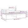 Solid white pine wood sofa bed 90x190 cm by vidaXL, Beds and slatted bases - Ref: Foro24-820732, Price: 106,44 €, Discount: %
