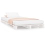 Cama de palets madera maciza de pino blanca 100x200 cm de vidaXL, Camas y somieres - Ref: Foro24-821383, Precio: 106,87 €, De...