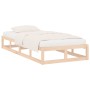 Estructura de cama de madera maciza 100x200 cm de vidaXL, Camas y somieres - Ref: Foro24-820786, Precio: 90,28 €, Descuento: %