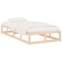 Estructura de cama de madera maciza 100x200 cm