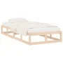 Solid wood bed frame 100x200 cm by vidaXL, Beds and slatted bases - Ref: Foro24-820786, Price: 71,77 €, Discount: %