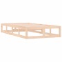 Estructura de cama de madera maciza 100x200 cm