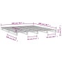 Cama de palets de madera maciza de pino gris 200x200 cm de vidaXL, Camas y somieres - Ref: Foro24-821414, Precio: 228,42 €, D...