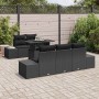 Conjunto de sofá de jardín 6 pcs Negro 100 x 55 x 73 cm